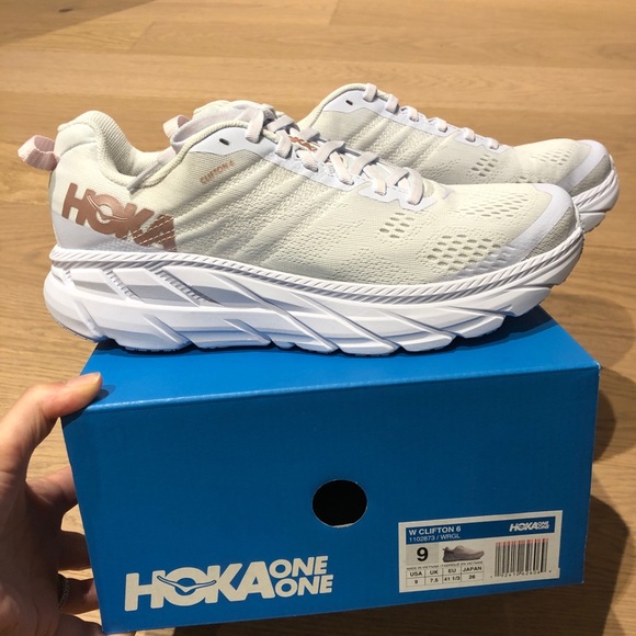 hoka one one rose gold